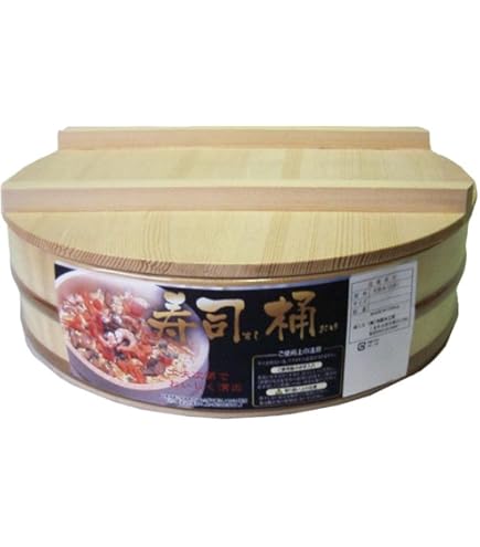 Amazon | 【志水木材産業】木曽の桶屋 木曽さわらの寿司桶30㎝蓋